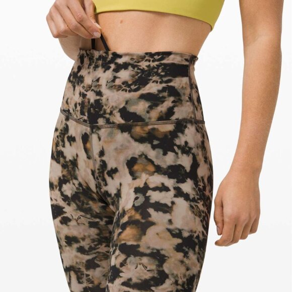 Lululemon Wunder Train High-Rise Tight 25" Dispersed Light Raw Linen Multi - Picture 9 of 9